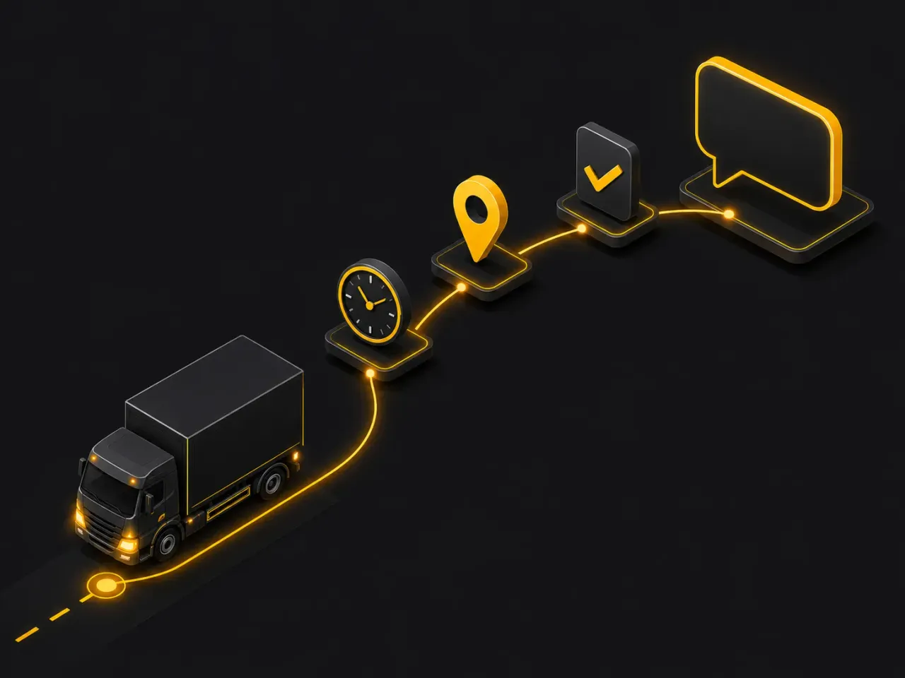 Notificação automática ao destinatário via WhatsApp com previsão de chegada e comprovante na plataforma Frotix